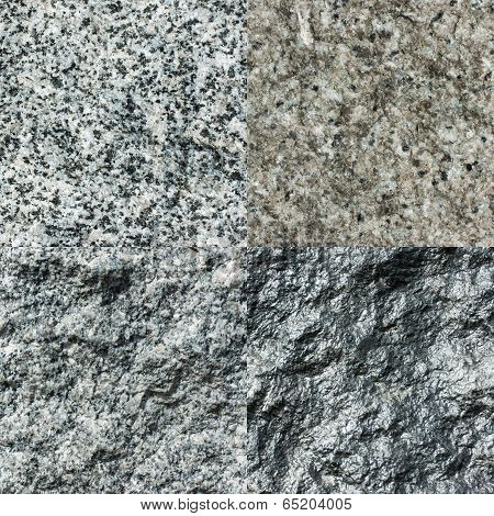 Set of four stone textures