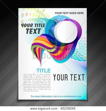 vector advertise brochure lyer template design