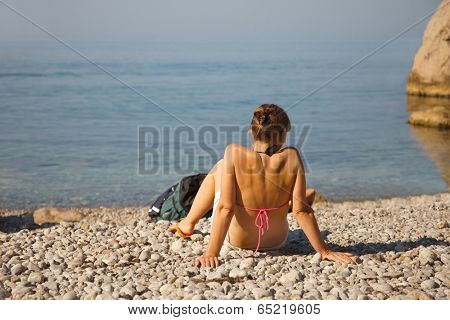 Woman Staring at the sea