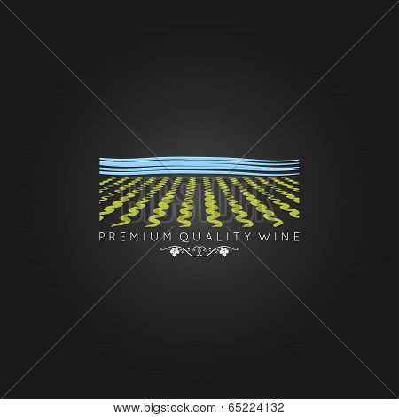 wine field design background