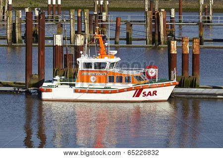 Brunsbuettel - Lifeboat At Lockage
