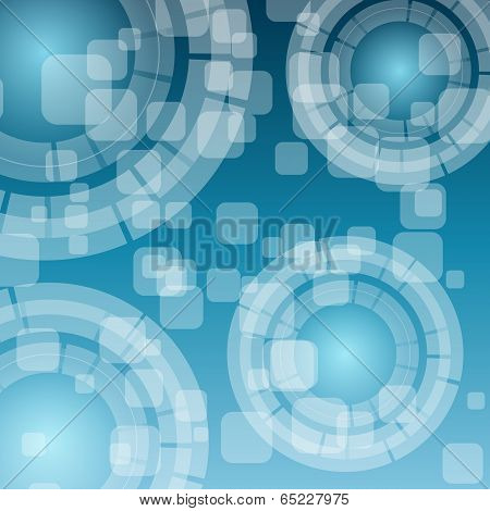 Abstract Light On Blue Background