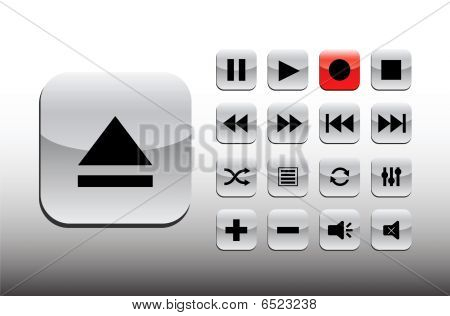 Set di riproduzione grigio