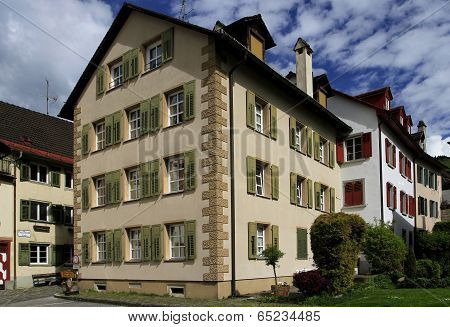 Bregenz. Austria - April 22, 2014: At Home With The Old Quarter
