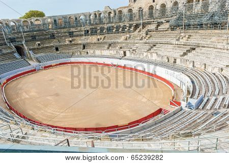 Roman Amphiteathre In Arles, France.