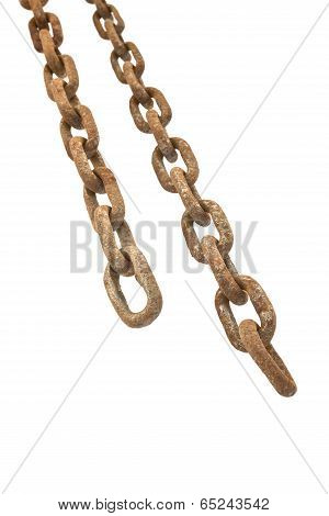 Rusty Chain Isolated