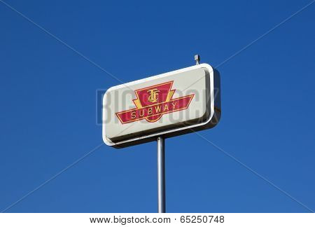 Sign For Toronto Subway