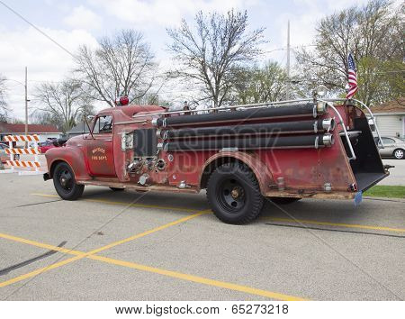 1951 Chevy Fire Truck Side View