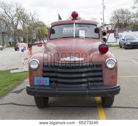 1951 Chevy Fire Truck Front View