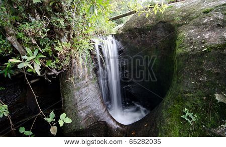 Waterfall In Rain Forest ,thailand.