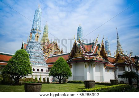 Wat Prakeaw Temple Gland Palace Of Thailand