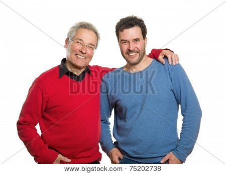 Senior And Mature Adult, Two Generations Portrait