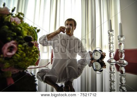 Breakfast of the businessman