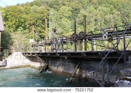 Aerial shot of a Hydropower Plant