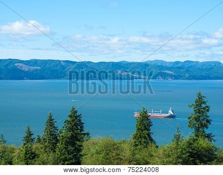 A View Of The Astoria Oregon Area From The Astoria Column