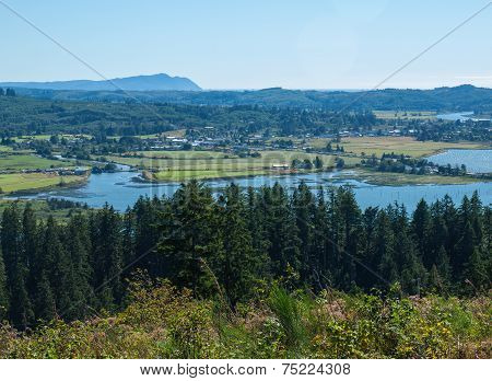 A View Of The Astoria Oregon Area From The Astoria Column
