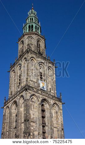 Tower Of The Martini Church In Groningen