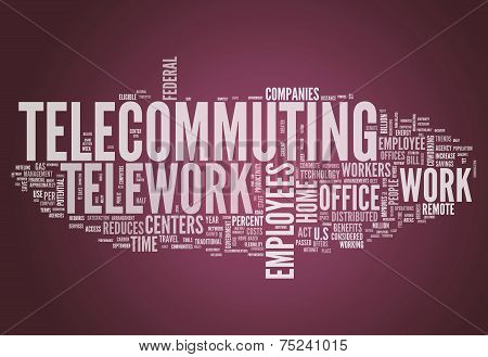 Word Cloud Telecommuting
