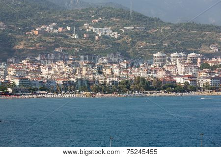 Alanya - the beach of Aladdin . Alanya is one of most popular seaside resorts in Turkey
