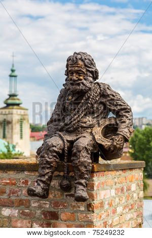 Sculpture A Chimney  In Lviv, Ukraine