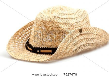 Stetson, stråhat af Cowboy isoleret på hvid