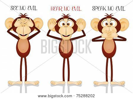 Three Wise Monkeys