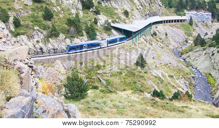 Rack Railway Of Vall De Nuria, Spain