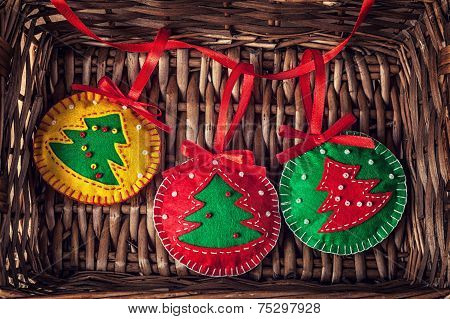 Christmas Balls From Felt