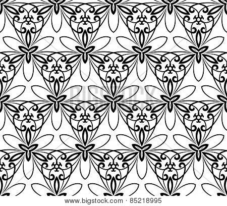 Orient Seamless Vector Pattern. Abstract Background