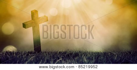 Cross against sky