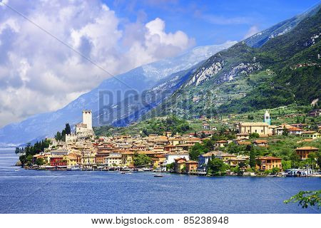 lago di Garda, pictorial Malcesine town