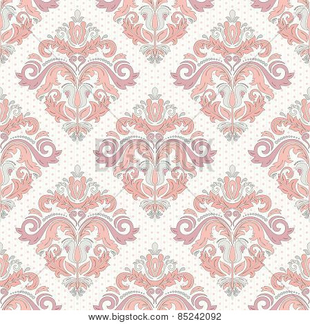 Damask Seamless Vector Pattern. Orient Background