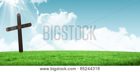 Cross against sky