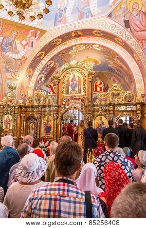 Odessa, Ukraine - September 13: Celebration Of  Orthodox Christian Religious Holiday Icons Of Temple