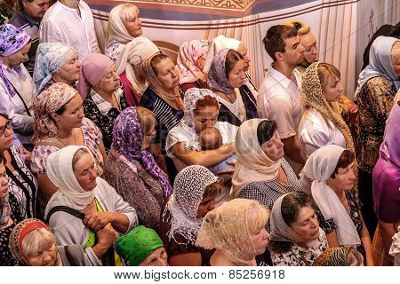 Odessa, Ukraine - September 13: Celebration Of  Orthodox Christian Religious Holiday Icons Of Temple