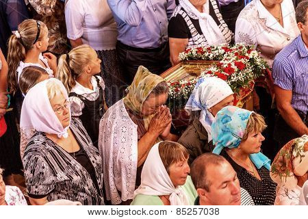 Odessa, Ukraine - September 13: Celebration Of  Orthodox Christian Religious Holiday Icons Of Temple
