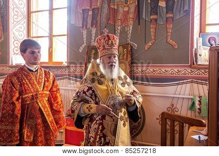 Odessa, Ukraine - September 13: Celebration Of  Orthodox Christian Religious Holiday Icons Of Temple