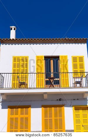 Majorca Cala Ratjada facades Rajada in Capdepera Mallorca