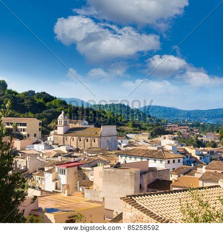 Majorca Capdepera village at  Mallorca Balearic Island Spain