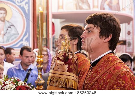 Odessa, Ukraine - September 13: Celebration Of The Orthodox Christian Religious Holiday Icons Of The