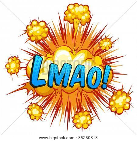 Word expression with cloud explosion