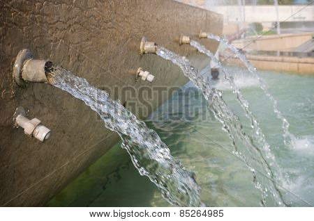 Closeup Of Fountains