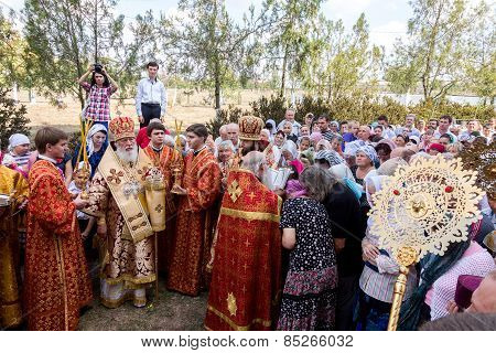 Odessa, Ukraine - September 13: Celebration Of The Orthodox Christian Religious Holiday Icons Of The