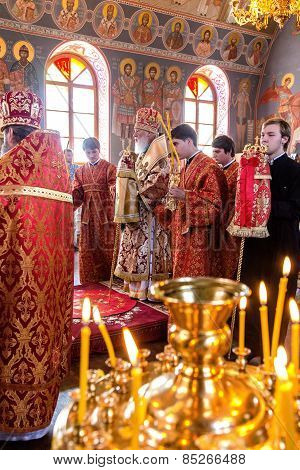 Odessa, Ukraine - September 13: Celebration Of The Orthodox Christian Religious Holiday Icons Of The