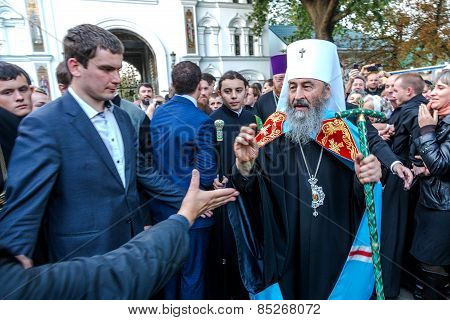 Odessa, Ukraine - September 29: First Visit Of The Rector Of The Ukrainian Orthodox Church Onufry, M