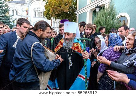 Odessa, Ukraine - September 29: First Visit Of The Rector Of The Ukrainian Orthodox Church Onufry, M