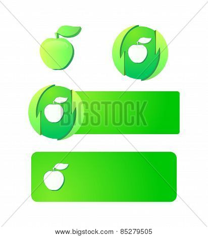 Emblems And Signs With Apple