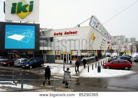 Iki Shop In The Vilnius City Fabijoniskes District
