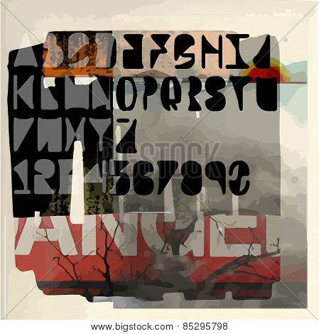 Abstract Art Culture Poster Vector Design