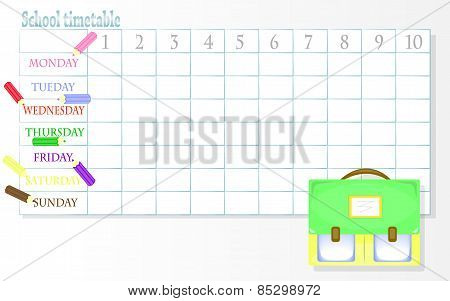 School timetable